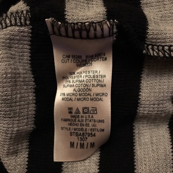 SPLENDID Striped Thermal Cowl Neck Top - Picture 6 of 7